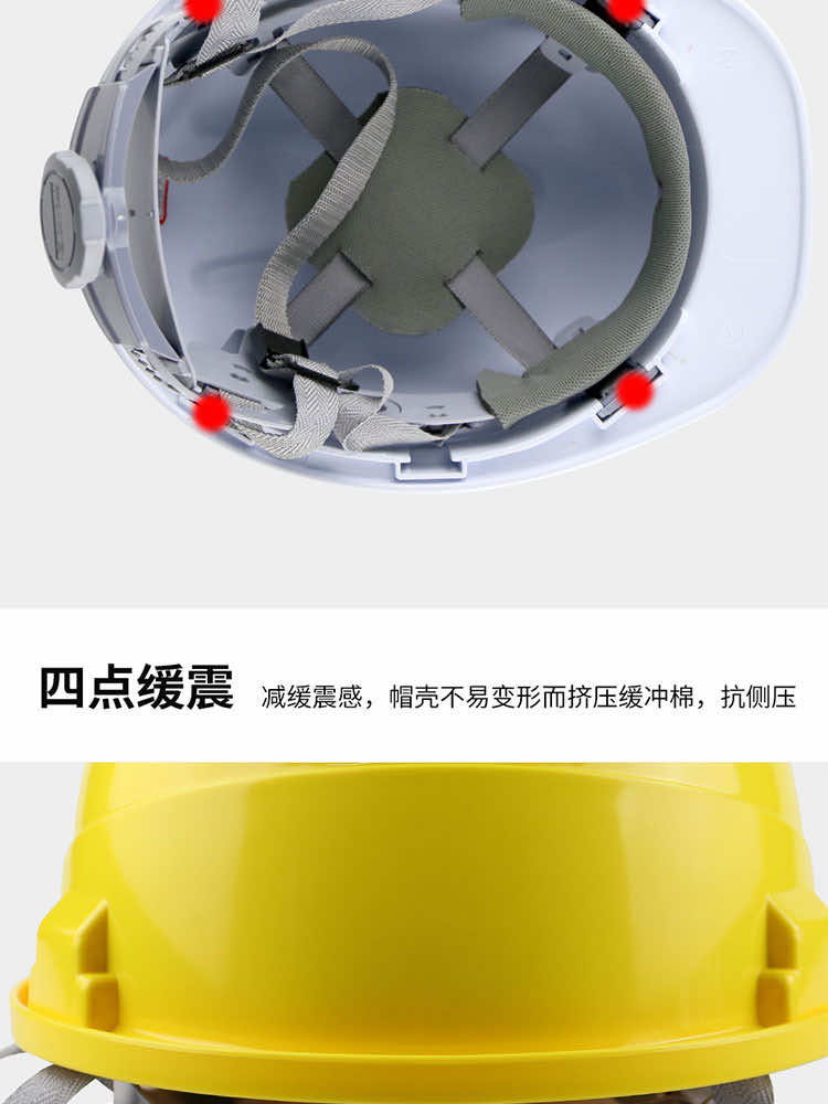 漢盾勞保用品 HT34 三筋A(yù)BS透氣安全帽（新旋鈕帽襯，Y型下顎帶）