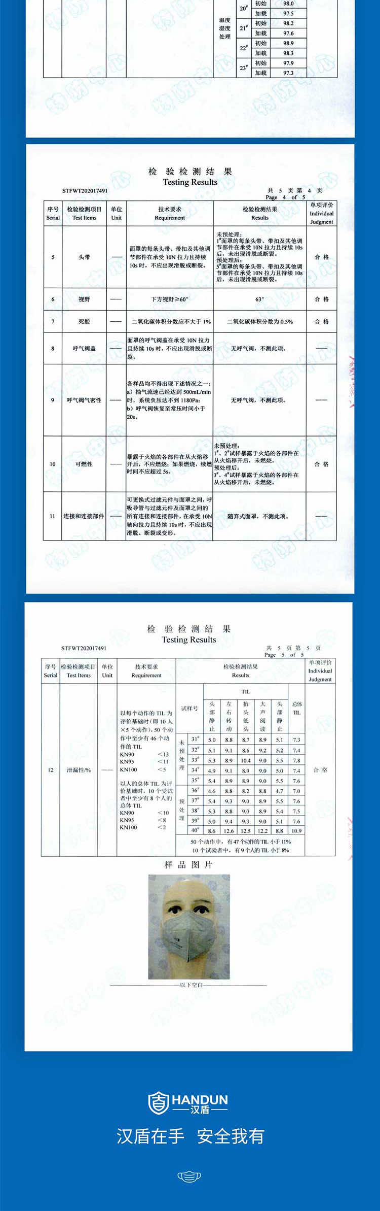 漢盾勞保用品 HD9541 KN95活性炭口罩（耳帶式，獨(dú)立裝）